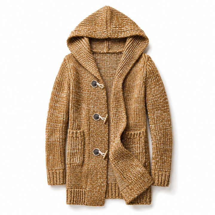 Raevan - Cardigan com capuz de toque suave