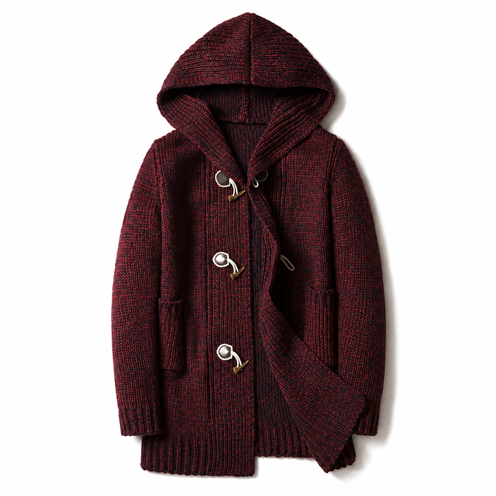 Raevan - Cardigan com capuz de toque suave