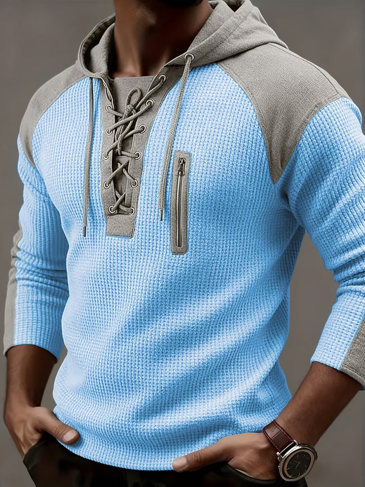 Ashcombe - Sweatshirt com capuz canelada e aconchegante