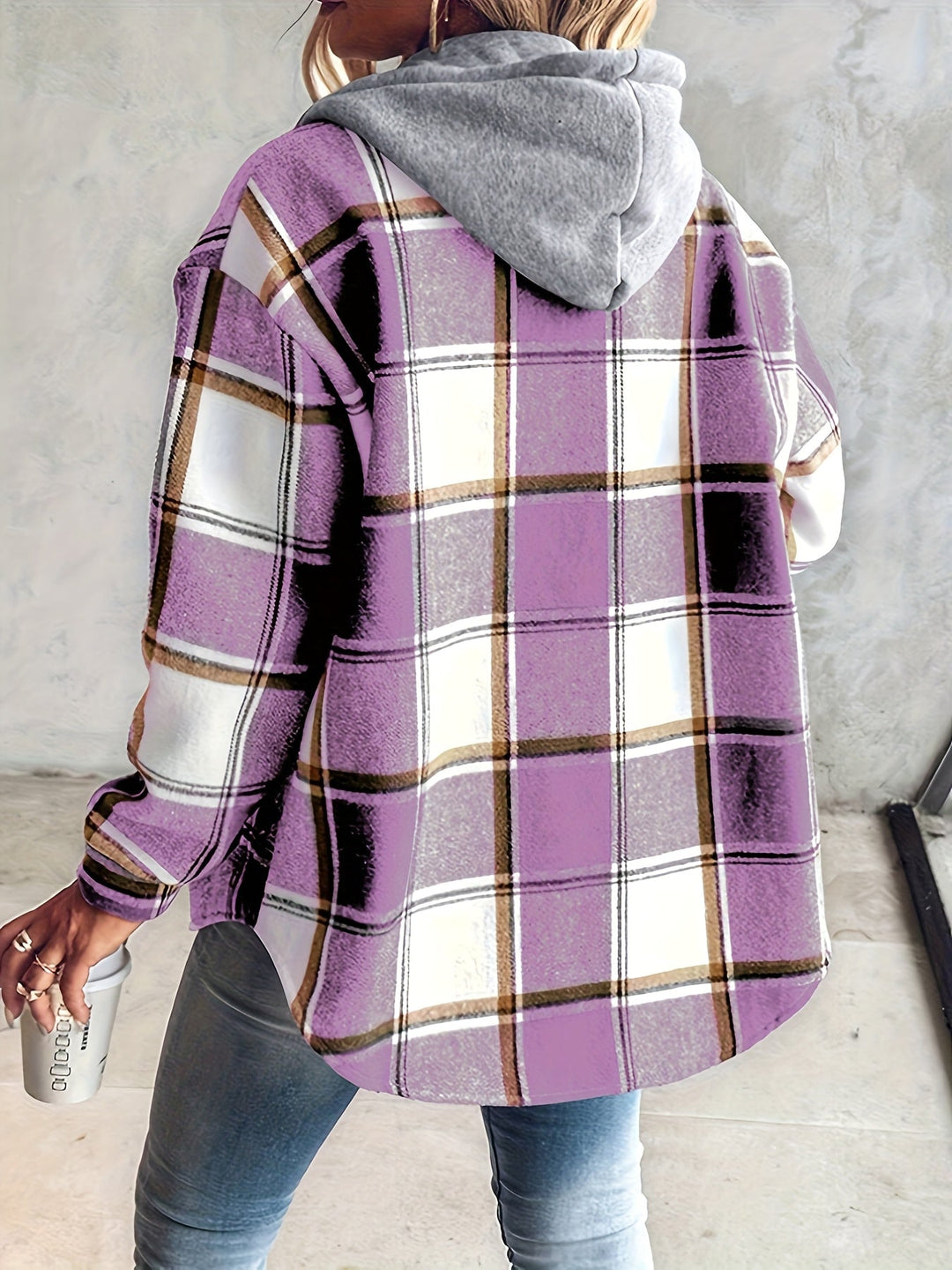 Genevessa - Sobrecamisa com capuz e toque suave