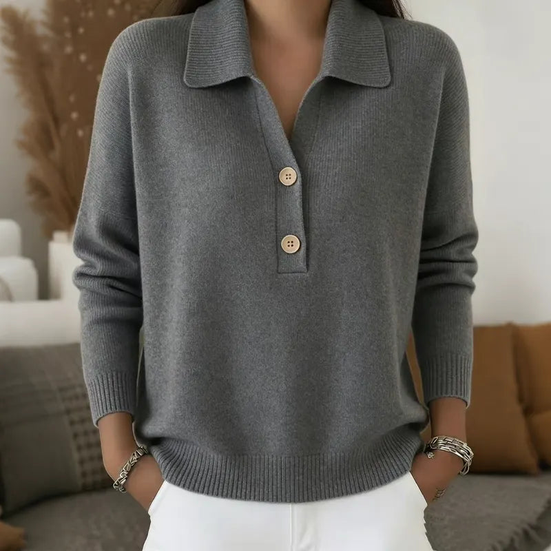 Belisara - Camisola com decote em V e toque suave