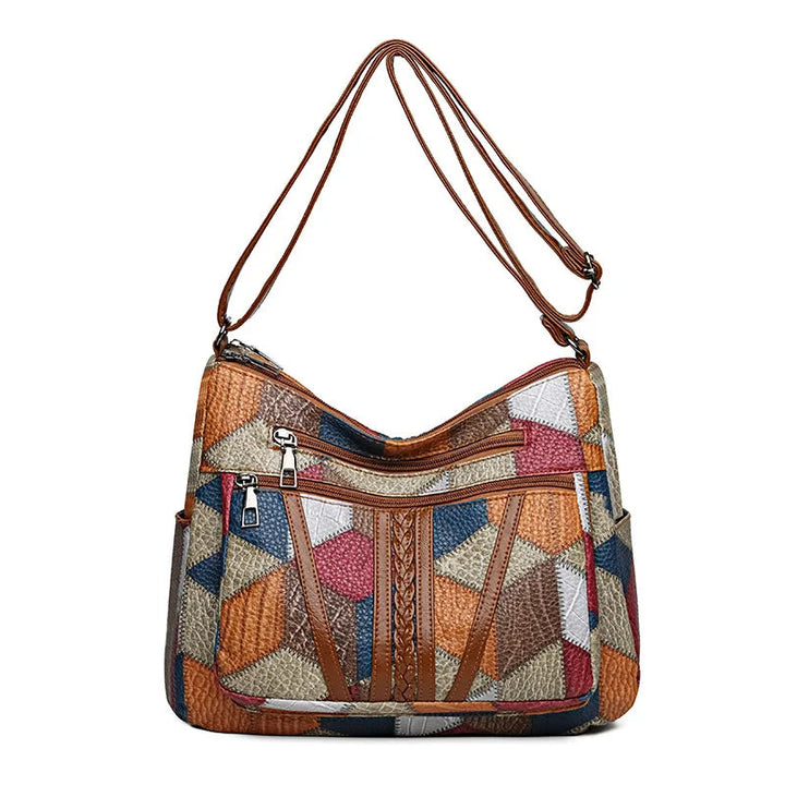 Lauranique - Mala de ombro em patchwork com toque suave