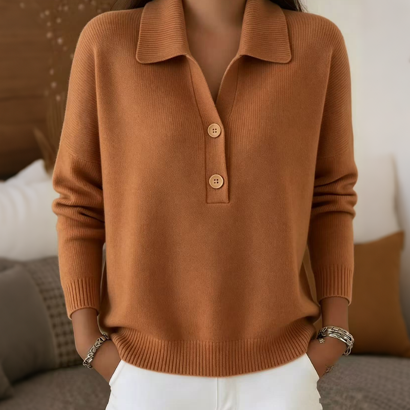 Belisara - Camisola com decote em V e toque suave