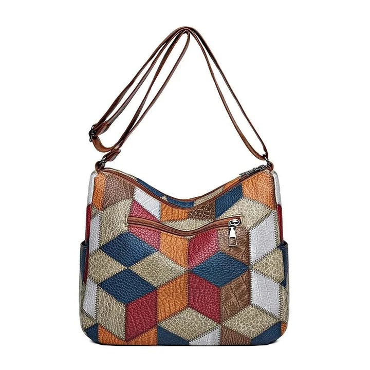 Lauranique - Mala de ombro em patchwork com toque suave