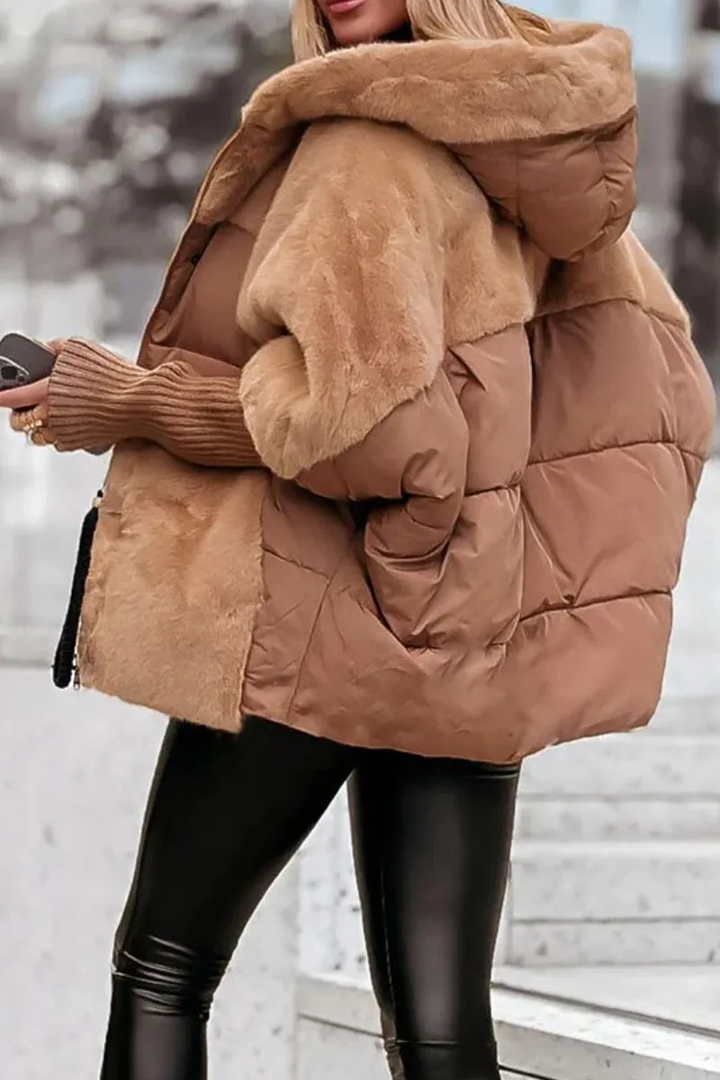 Audra - Casaco acolchoado de inverno com capuz