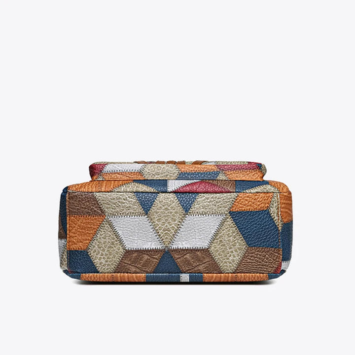 Lauranique - Mala de ombro em patchwork com toque suave