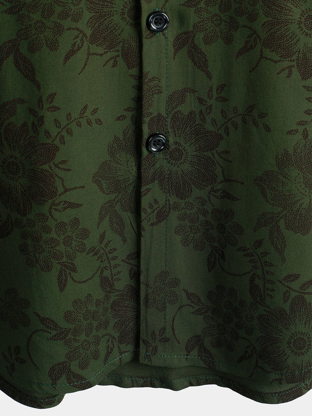 Leoric - Camisa leve de manga curta com estampado floral