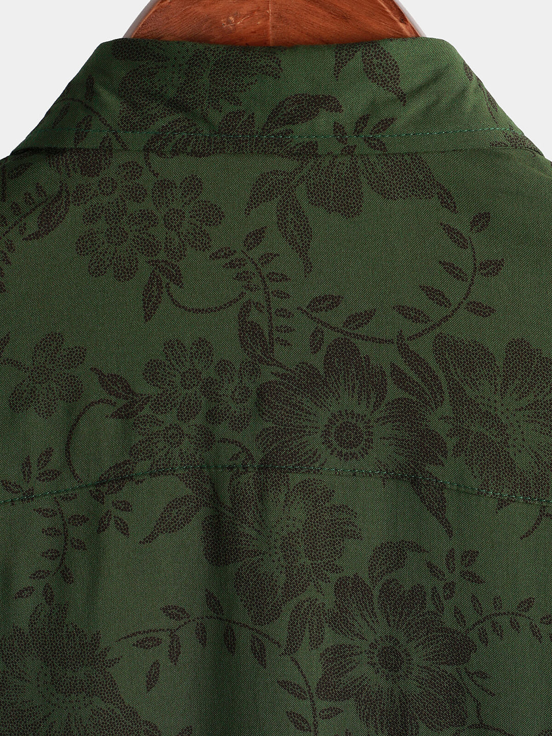 Leoric - Camisa leve de manga curta com estampado floral
