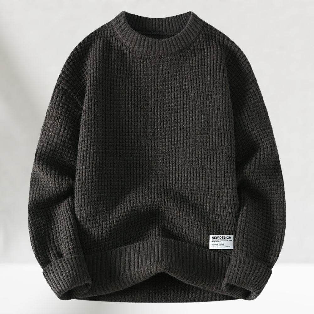 Eldric - Camisola em malha waffle