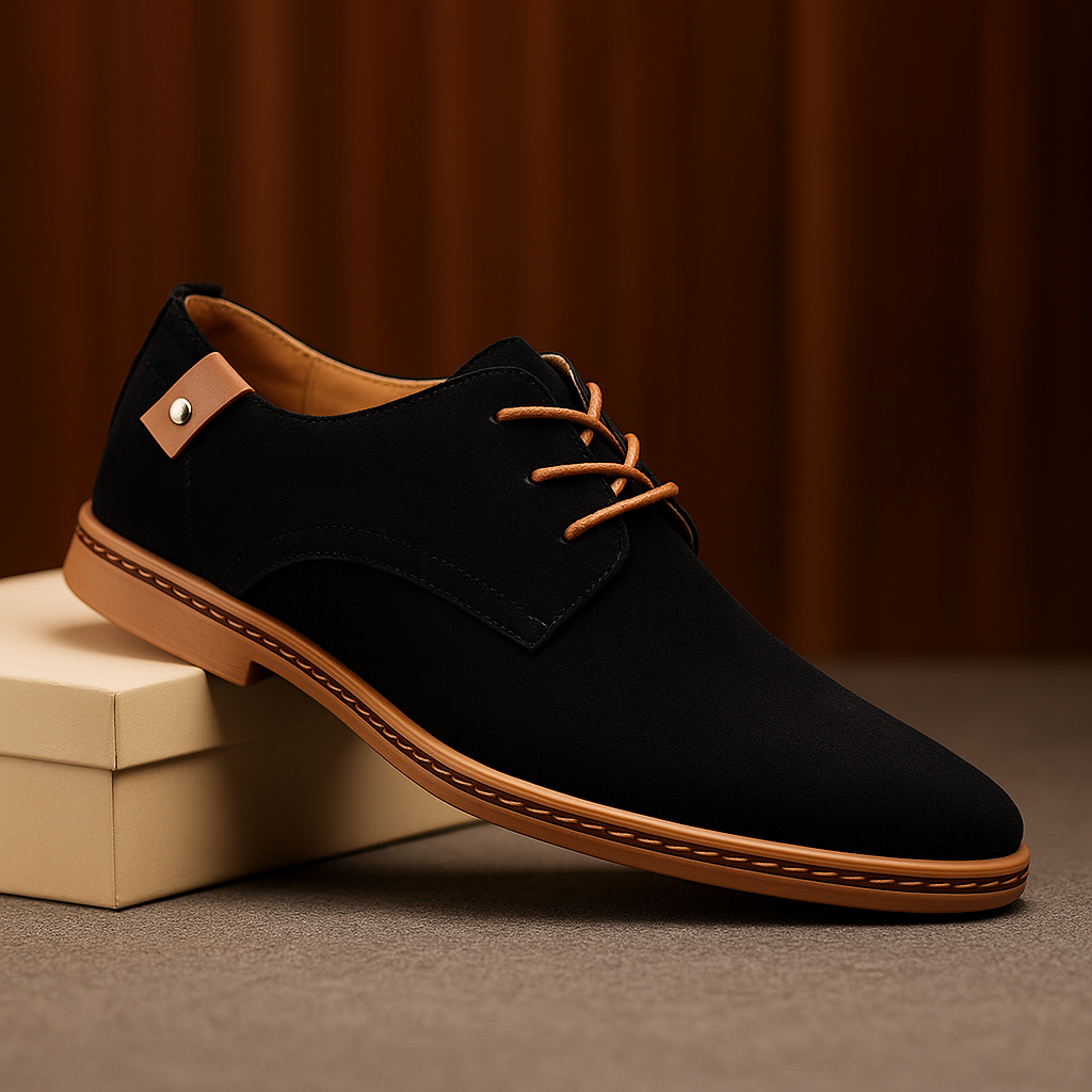 Blaine - Sapatos de atacadores texturizados
