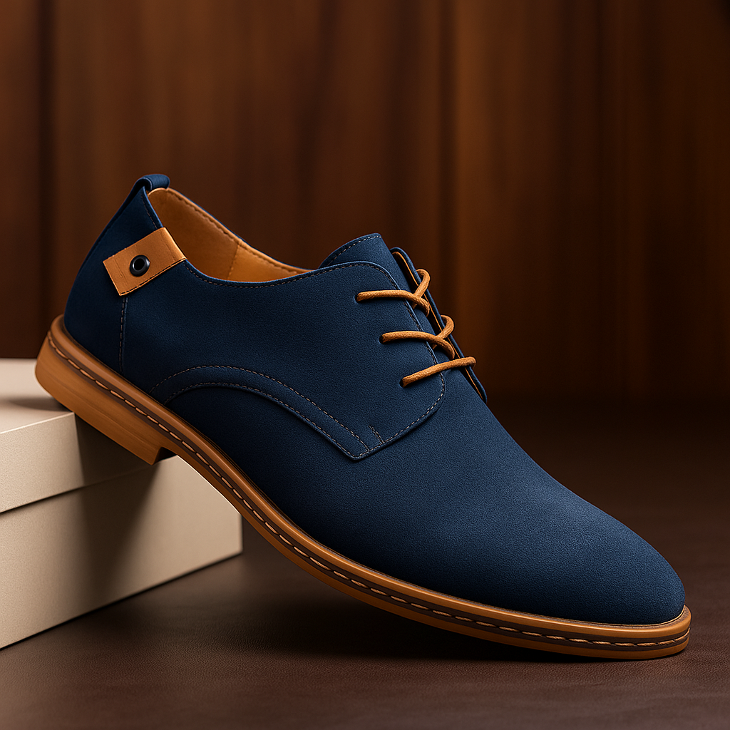 Blaine - Sapatos de atacadores texturizados
