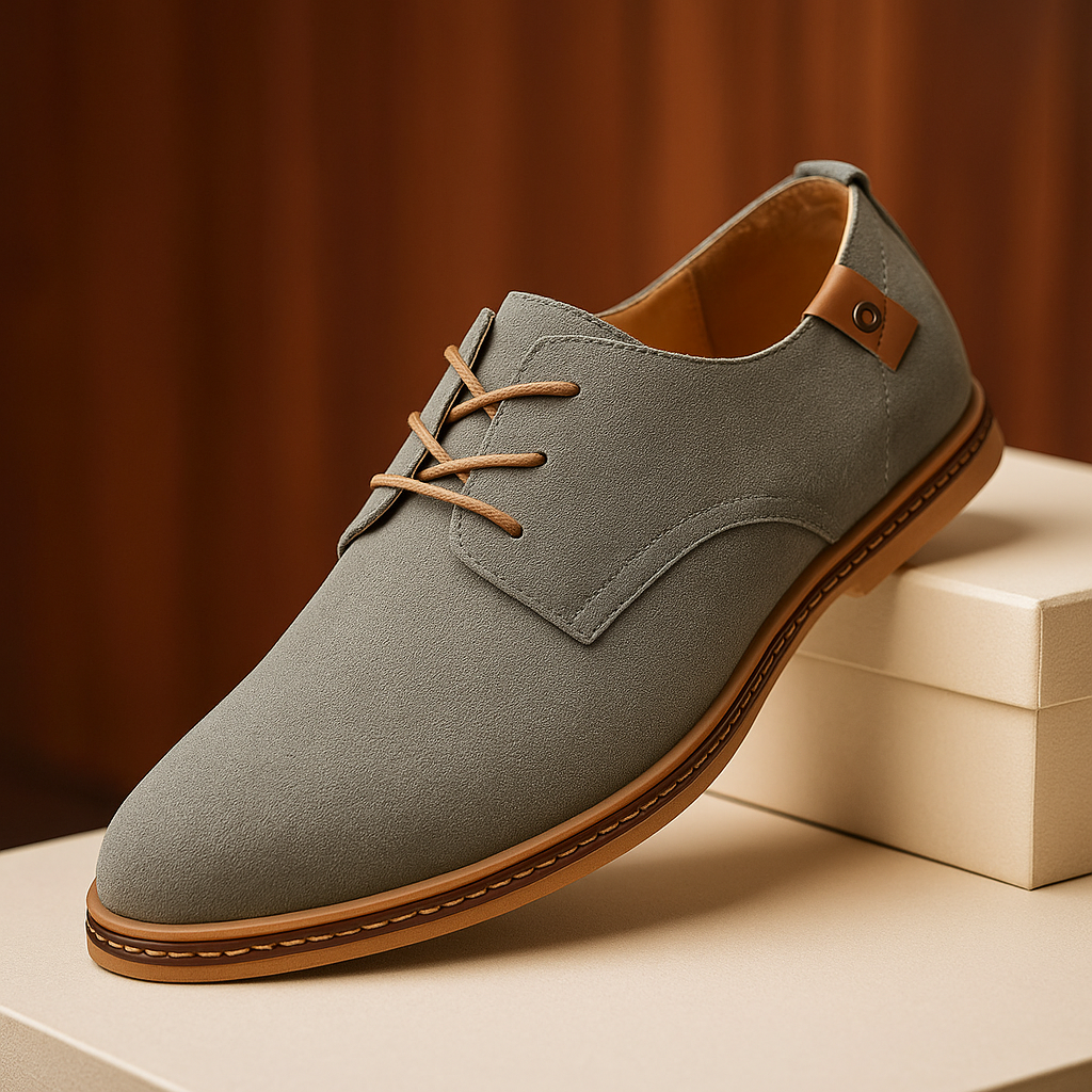 Blaine - Sapatos de atacadores texturizados