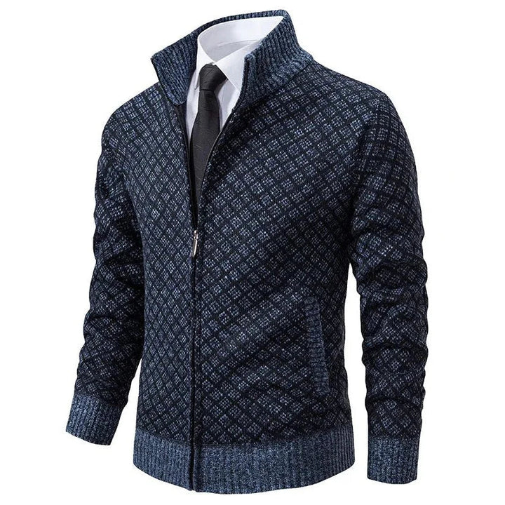 Aris - Cardigan com fecho frontal e padrão