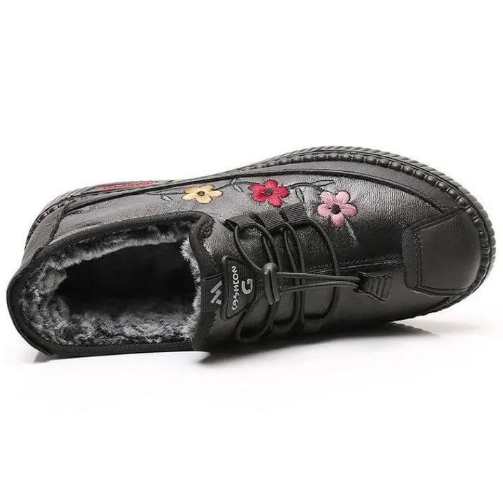 Verisse - Botins confortáveis com bordados florais