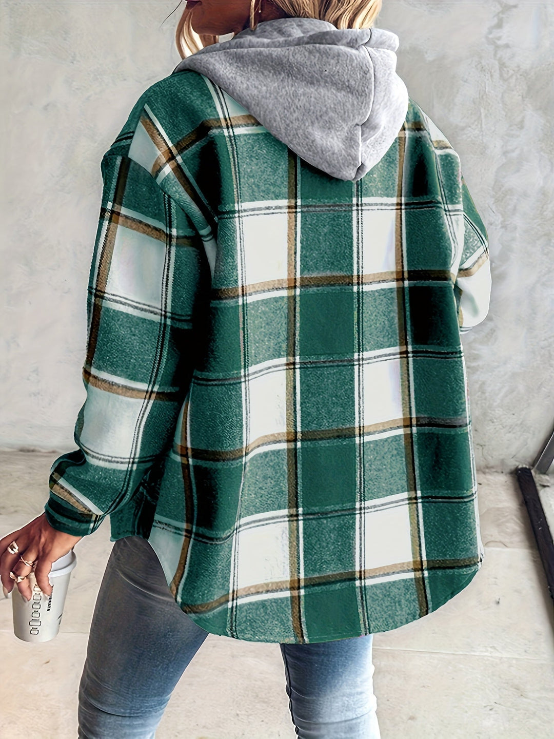 Genevessa - Sobrecamisa com capuz e toque suave