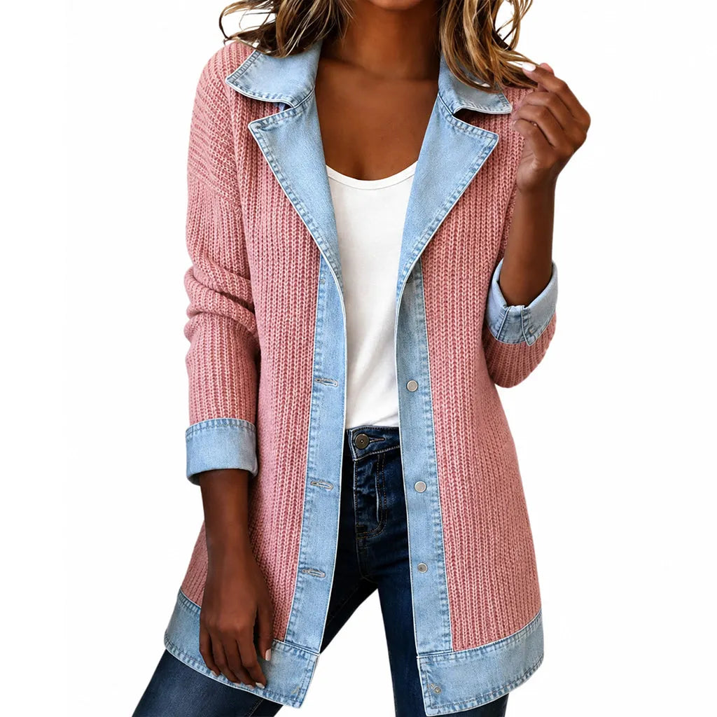 Zyrelle - Cardigan casual de malha com botões