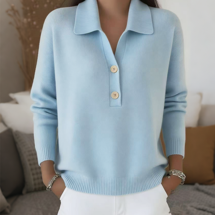 Belisara - Camisola com decote em V e toque suave