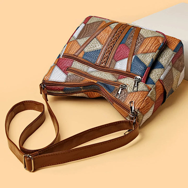 Lauranique - Mala de ombro em patchwork com toque suave