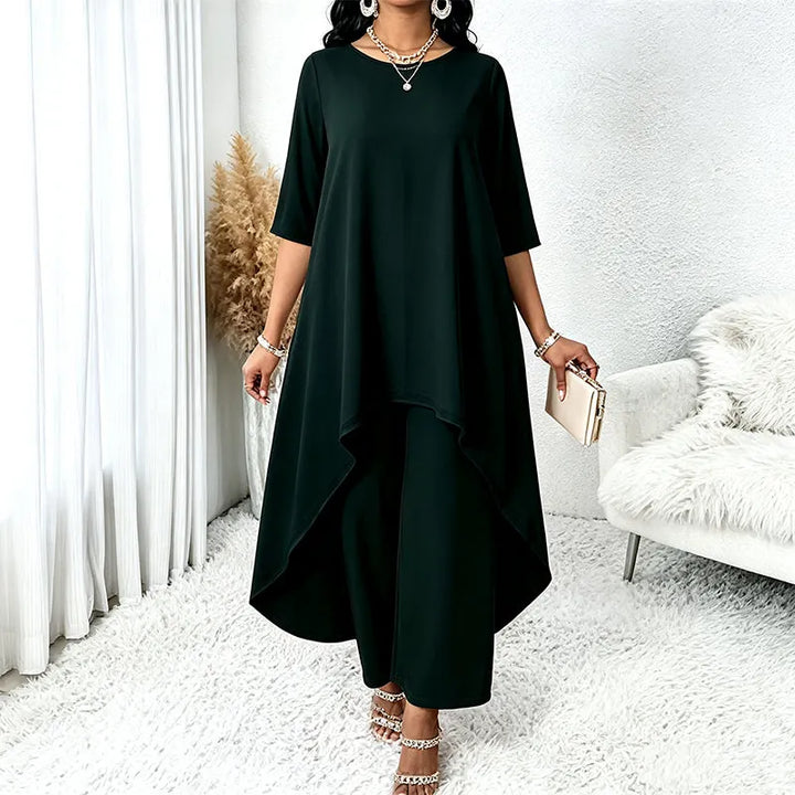 Laurivelle - Vestido longo de tamanhos grandes com toque suave
