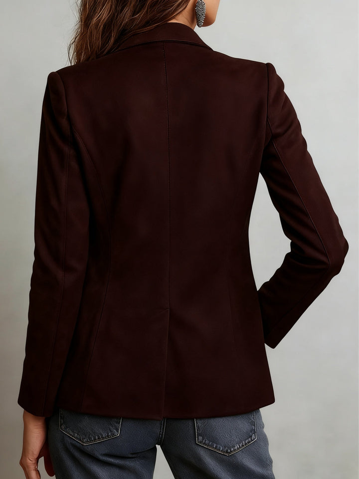 Mirevalle - Blazer de alfaiataria em camurça vintage