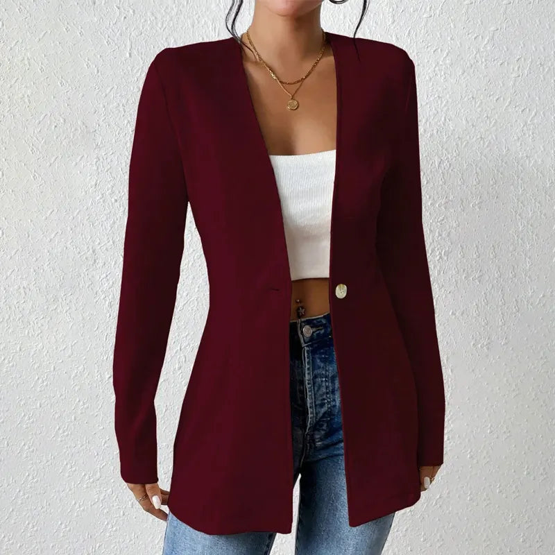 Alivienne - Blazer cintado de um botão