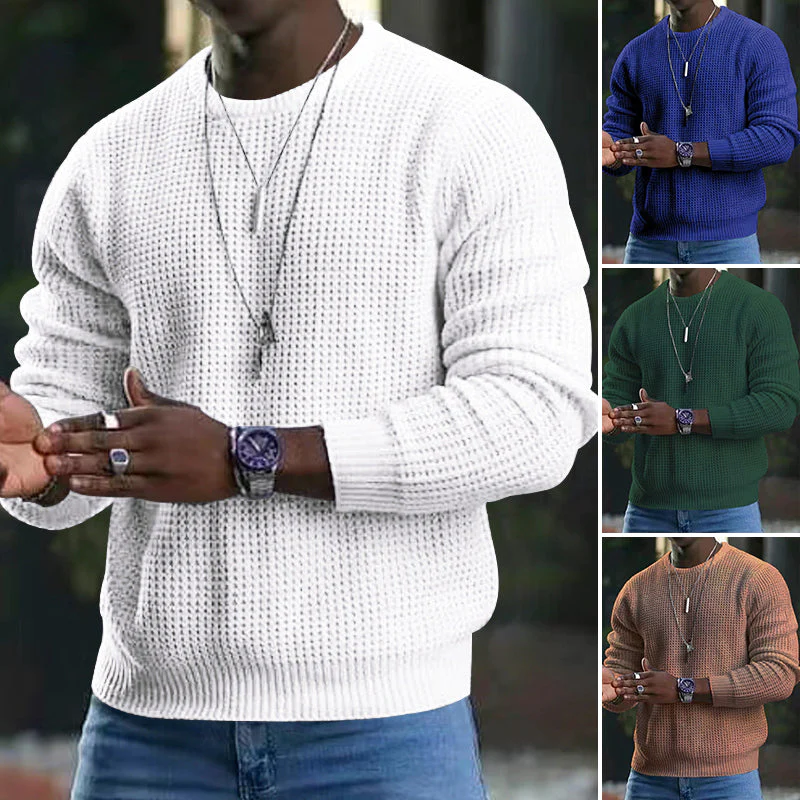 Beorn - Camisola em malha texturada com gola redonda