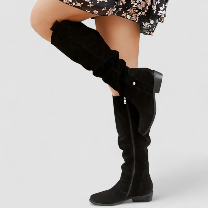 Mirellora - Botas estilo western de ajuste confortável