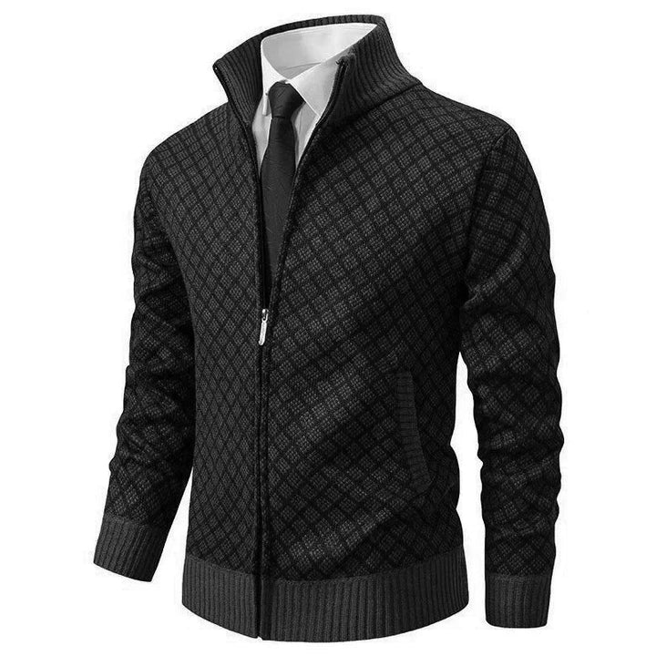 Aris - Cardigan com fecho frontal e padrão