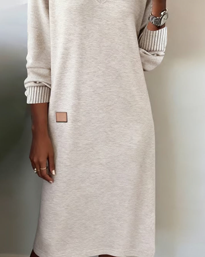 Galenique - Vestido de malha de corte descontraído com decote em V