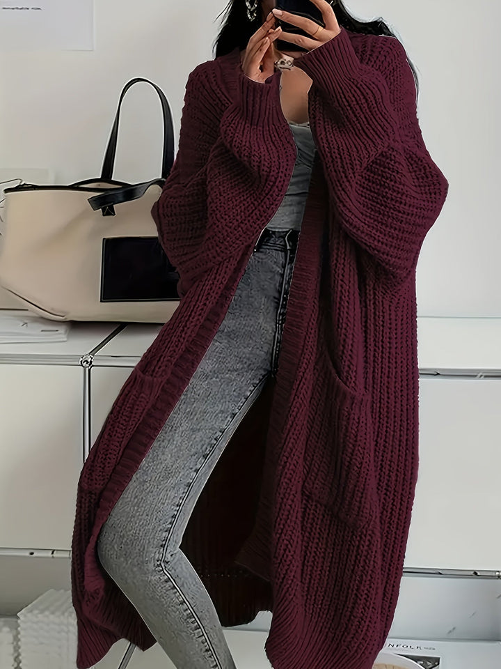 Rosalienne - Cardigan comprido com toque suave