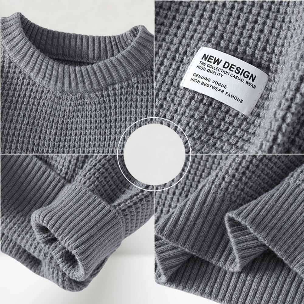 Eldric - Camisola em malha waffle