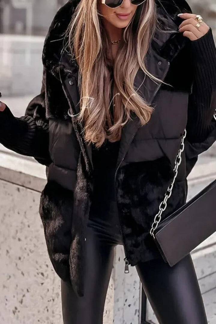 Audra - Casaco acolchoado de inverno com capuz