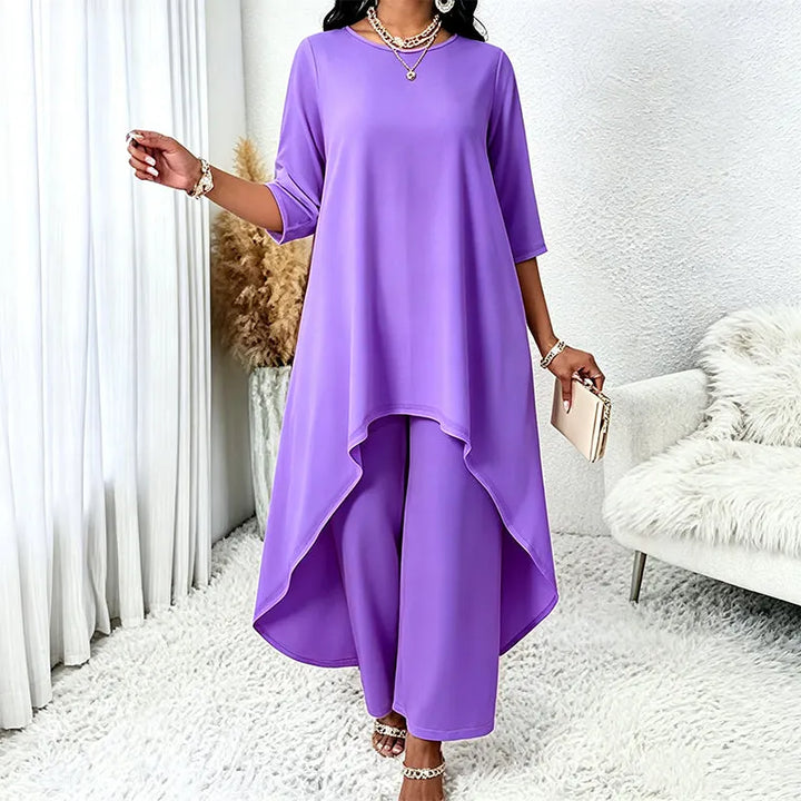 Laurivelle - Vestido longo de tamanhos grandes com toque suave