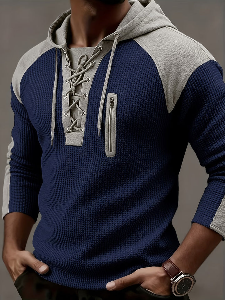 Ashcombe - Sweatshirt com capuz canelada e aconchegante