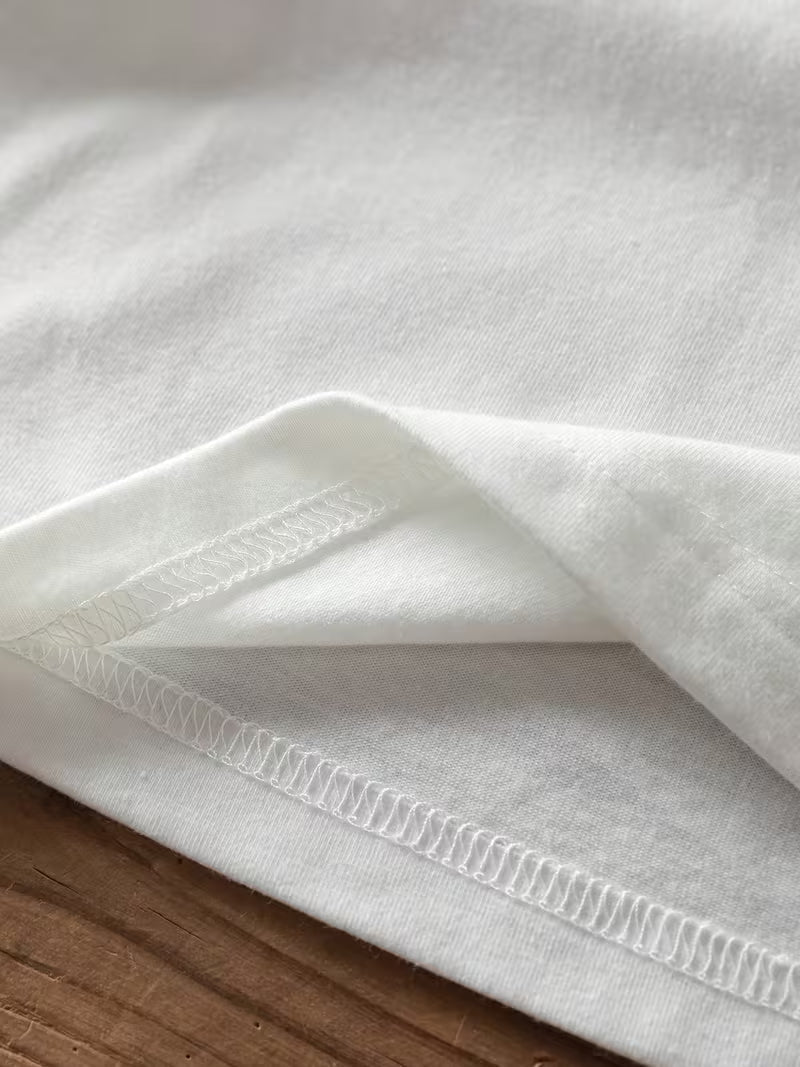 Sarai - T-shirt com estampado de coração de café