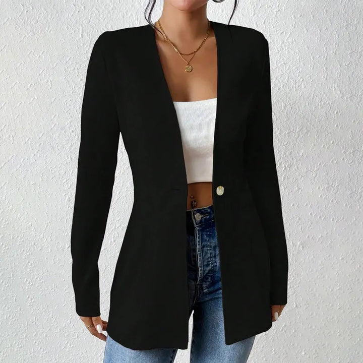 Alivienne - Blazer cintado de um botão