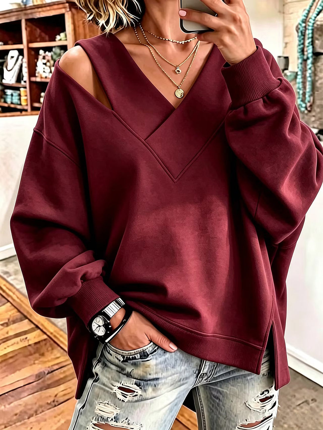 Evie - Sweatshirt de toque suave