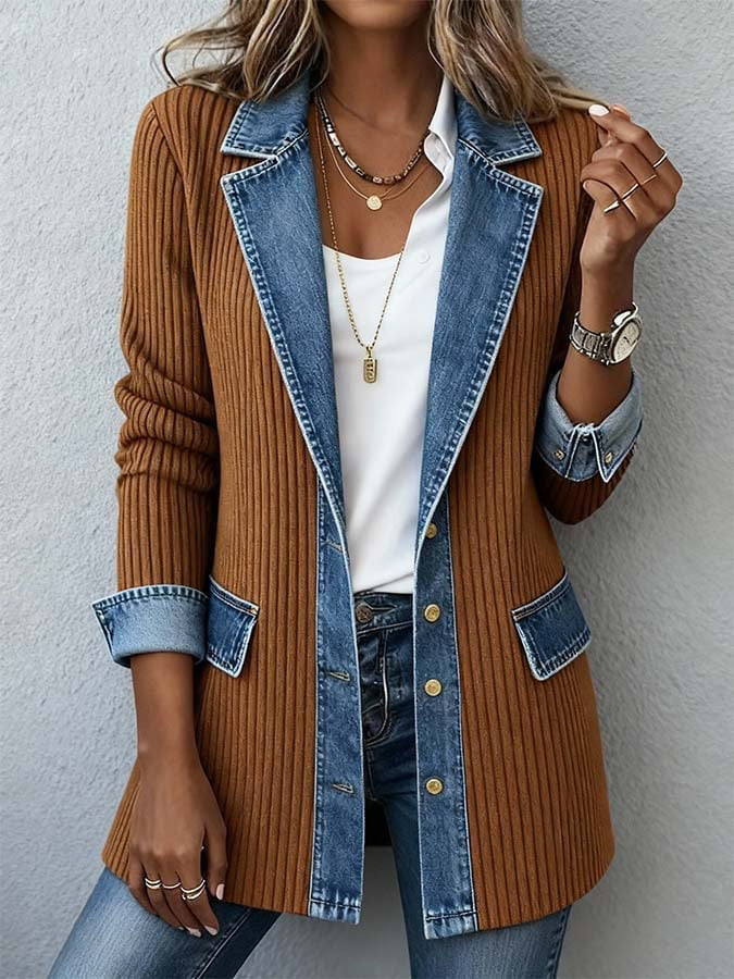 Zyrelle - Cardigan casual de malha com botões