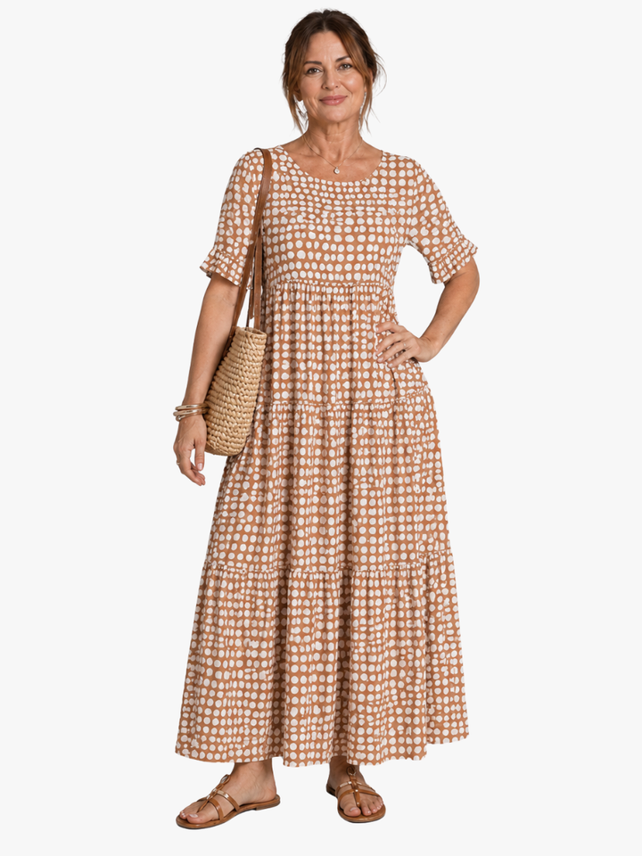 Xylavie - Vestido midi arejado
