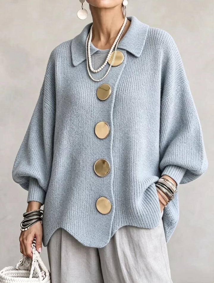 Kaelinae - Cardigan oversize de peso elevado