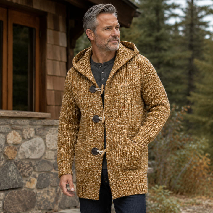 Raevan - Cardigan com capuz de toque suave