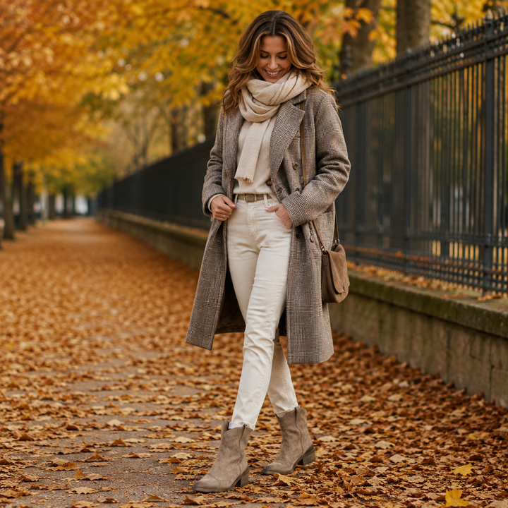 Avelina - Botins premium de salto baixo