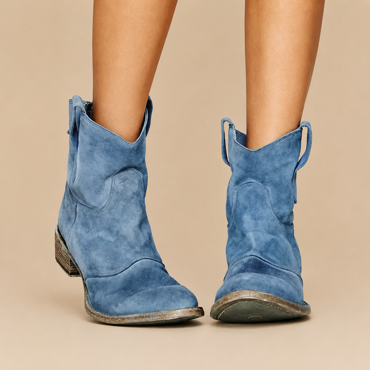 Avelina - Botins premium de salto baixo