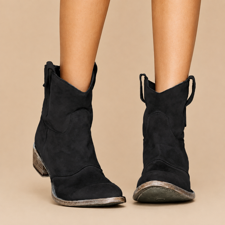 Avelina - Botins premium de salto baixo