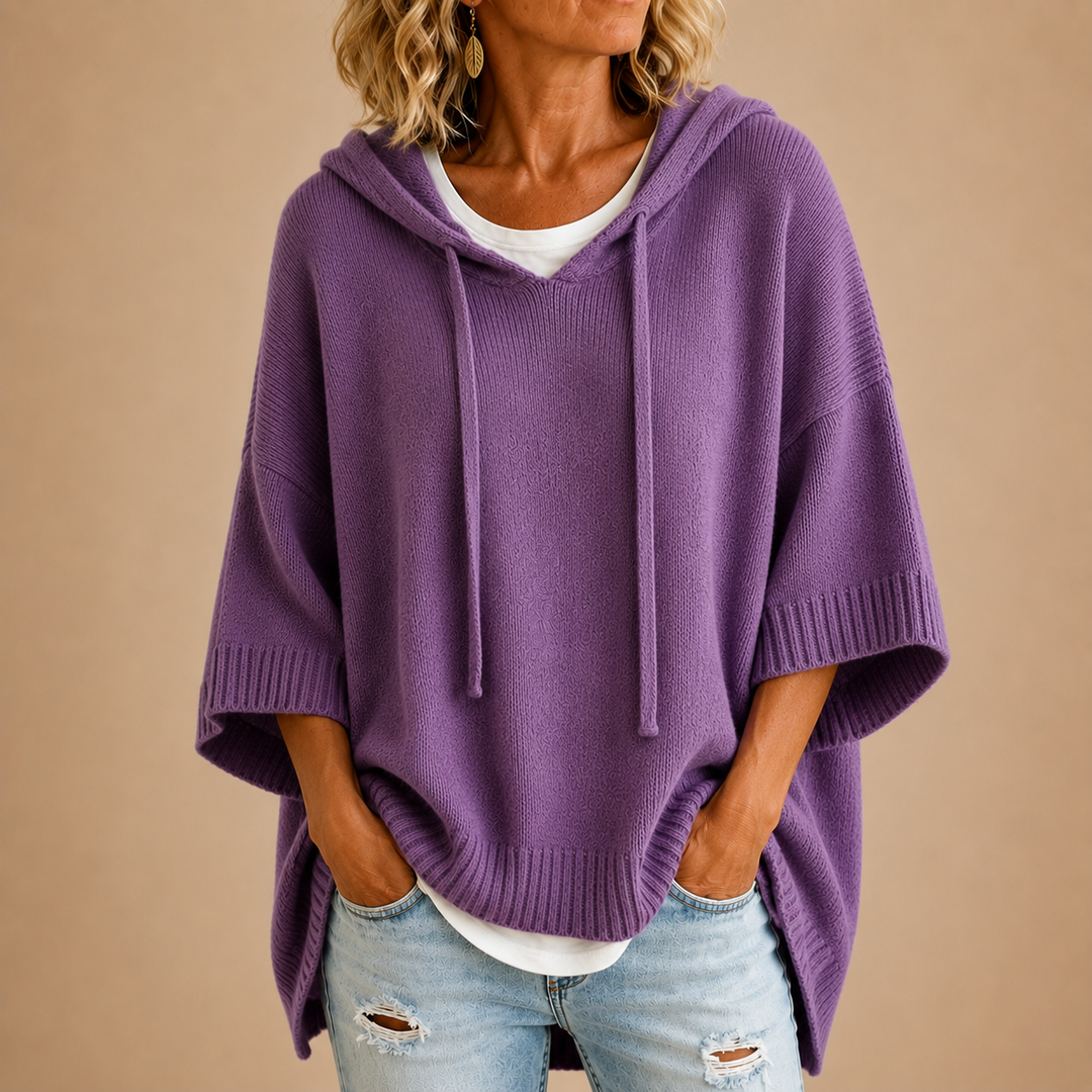 Aliza - Sweatshirt com capuz de toque suave