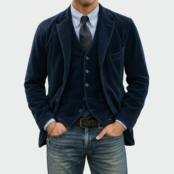 Cato - Conjunto de blazer e colete à medida