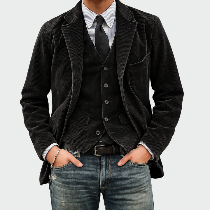 Cato - Conjunto de blazer e colete à medida