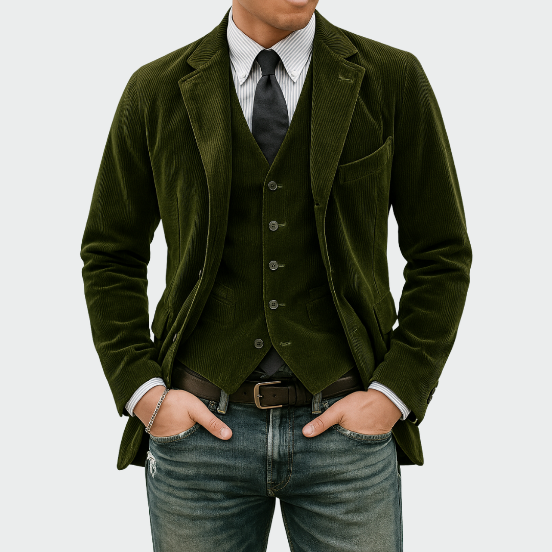 Cato - Conjunto de blazer e colete à medida