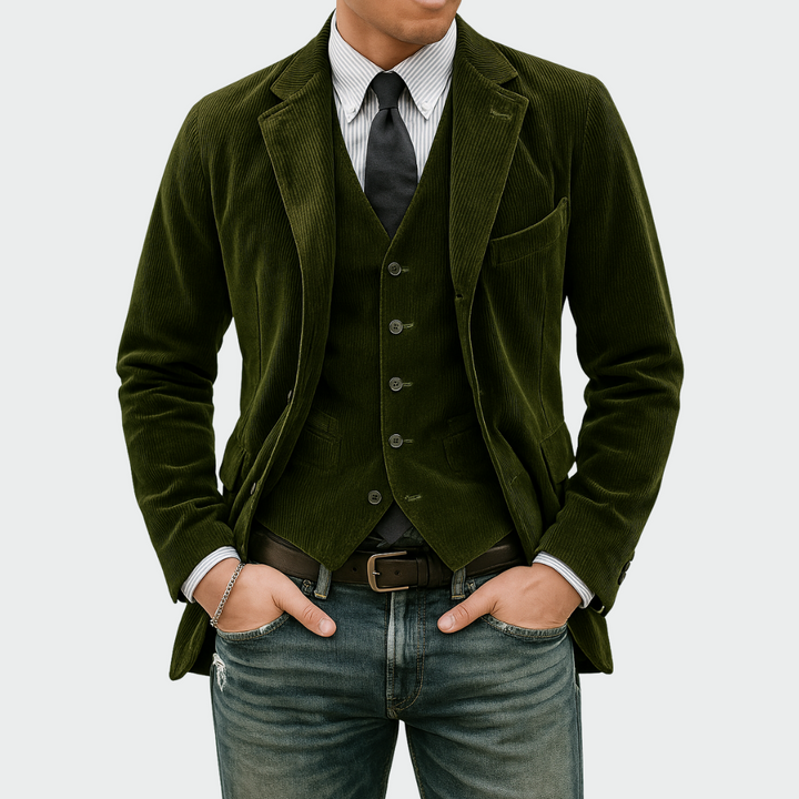 Cato - Conjunto de blazer e colete à medida
