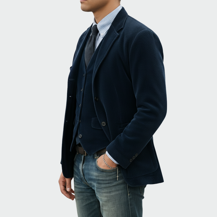 Cato - Conjunto de blazer e colete à medida